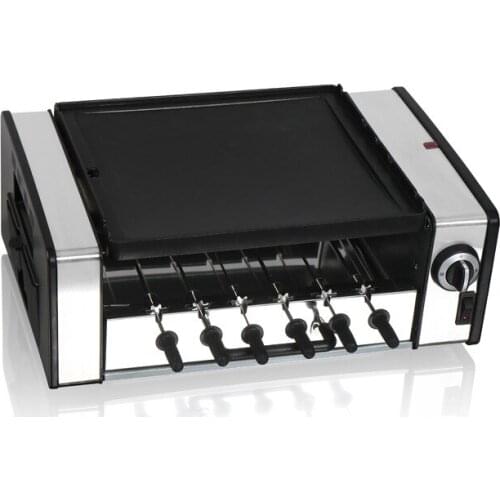 1200W Automatic Rotating Barbecue Multi-function Three Layers Six Strings Household Dormitory Outdoor Mini Electric Oven