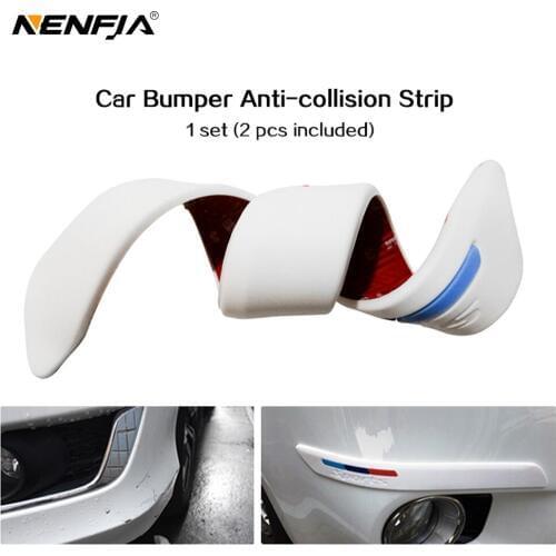 Auto Car Bumper 4pcs/set Anti-collision Guard Protector Buffer Trim Molding Protection Strip Scratch bump Crash Bar Styling Moul