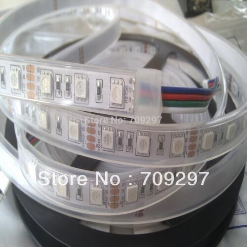 FREE DHL 100m 300LED RGB/white/warm white/blue/red, IP67silicon tube waterproof 12V 5050 LED Strip,60LED/m + free shipping