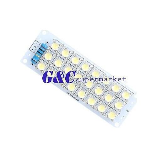DC 12V 24-LED Super Bright White Piranha LED board Night LED Lights Lamp diy electronics