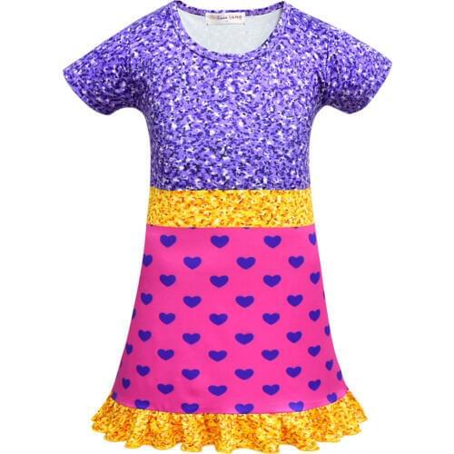 New Arrivals 2019 Children pajamas Summer Dresses Girls Baby Pajamas lol Princess girl Nightgown Home Cltohing Girl Sleepwear