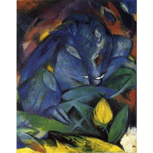 Wild Pigs Boar and sow by Franz Marc oil painting canvas High quality hand painted abstract art reproduction