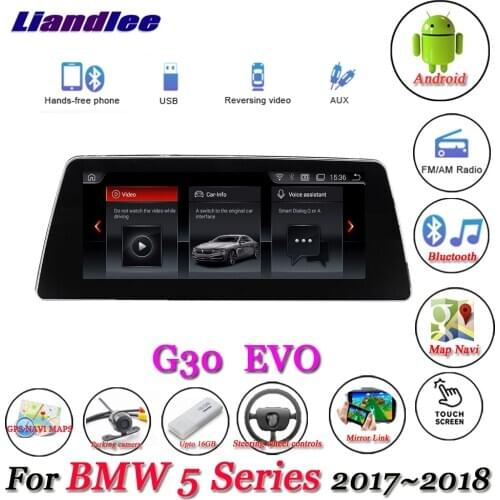 For BMW 5 Series G30 2017-2018 Android Original EVO System Android 10.0 Player Multimedia Carplay Androidauto GPS Navigation