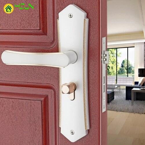 European interior bedroom door handle lock mechanical door wooden door lock hardware lock