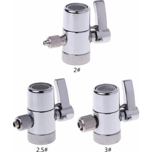 Water Filter Faucet Diverter Valve Ro System 1/4" 2.5/8" 3/8" Tube Connector