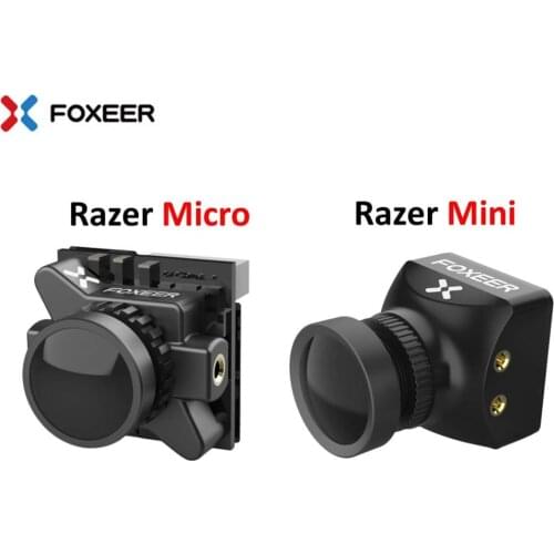 Foxeer Razer Mini/Micro/Nano 5MP 1.8/2.1mm M12 1200TVL PAL NTSC 4'3 16'9 FPV Camera OSD 4.5-25V Natural Image FPV Racing Drone