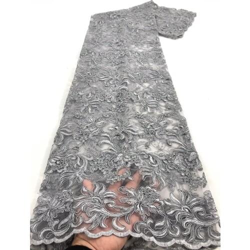 Exquisite and beautiful flower bone cord embroidery, African lace fabric, Nigerian style lace, suitable for ladies' skirts