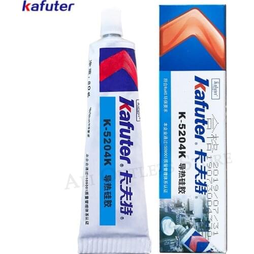 Kafuter 80g K-5204K LED light Thermal Conductive Silicone CPU Thermal Conductive Silicone Adhesive Grease Paste Glue Rubber