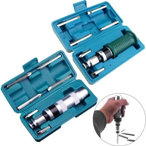 7Pcs/Set Loosening Stubborn Fasteners Non-slip Impact Screwdriver Tools Set Professional Screw Driver With Non-slip Handle