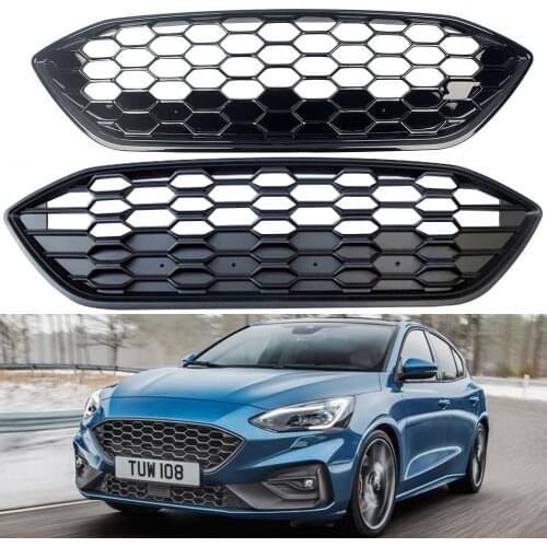 Front Racing Billet Bumper Grille Upper Facelift Grill For Ford Focus MK4 ST-Line 2019 2020