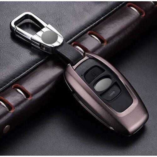 Gift High Quality Car Aluminium Alloy KeyHolder Cover Case For Subaru XV BRZ Forester Legacy Outback key holder Accessories