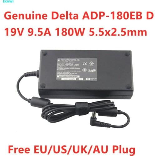 Genuine DELTA ADP-180EB D 19V 9.5A ADP-180HB D AC Adapter For MSI GT60 GT70 16F2 F1 ASUS G55VW G75VW G75VX 750JW Laptop Charger