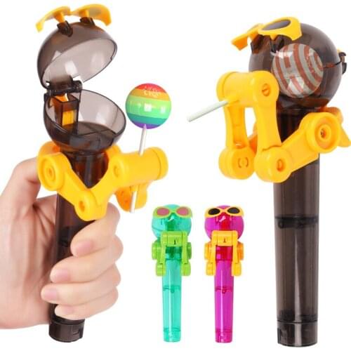 Latest Creative Personality Toy Lollipop Holder Lollipop Robot Decompression Candy Toy
