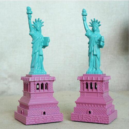 New Alloy New York the Statue of Liberty Replica Model Metal Free Goddess Figurines Desk Table Decorations