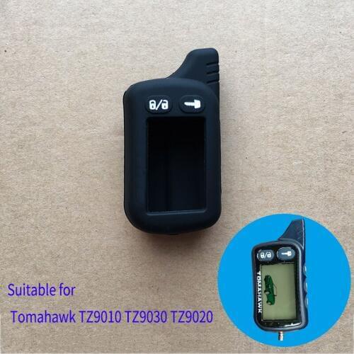 Russian Version Silicone Case car-covers for TZ9010 Tomahawk TZ9030 TZ9020 TZ7010 Lcd TZ9010 Two Way Remote for starline shell