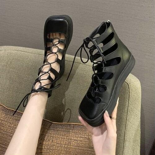Sandals women shoes platform chaussures plates2021new fashion summer casuales chaussures casual designer vulcanize black arrival