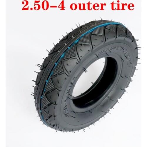 2.50-4 Tires Inner Tube 2.50*4 Pneumatic Tyre for Hand Trucks, Utility Cart, Lawn Mowers, Wheelbarrows, Dollys, Scooters