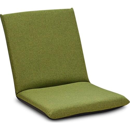 Grey color Foldable Floor Chair Adjustable Relaxing Comfortable Lazy Sofa Seat Cushion Lounger Modern Home Decoration