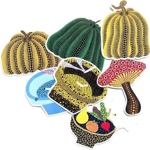 TD ZW 7pcs Vegetables Pumpkin Pattern Stickers For Cartoon Kids Suitcase Laptop Car Motorcycle Scrapbooking Skateboard Sticker