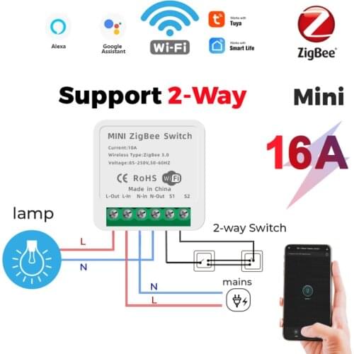 16A tuya smart switch smart life remote control Wifi Switch Timer Wireless Switches compatible with alexa google home