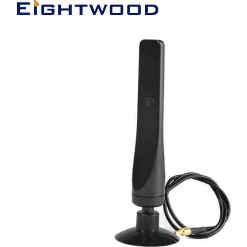 Eightwood GSM CDMA 4G LTE Cell Phone Antenna CRC9 Male 12DBi Suctorial for Signal Booster Amplifier USB Modems Routers Devices