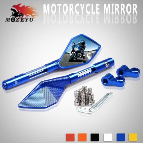 7/8" Universal Motorbike CNC Aluminum Motorcycle Rearview Side Mirrors For Yamaha MT-07 MT-09 MT 07 09 FZ-07 FZ1 FZ6 FZ8 FZ09