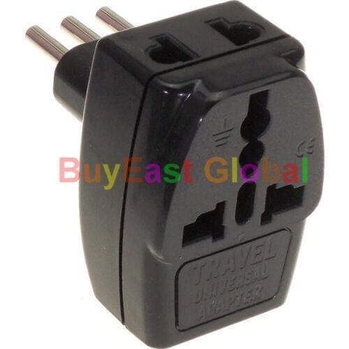 1 PC) Italian, Uruguay Travel Plug Adapter 3 Way Multi Port Outlet AC100~250V 10A