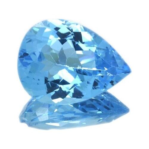 17.33 ct Blue Topaz Pear Cut