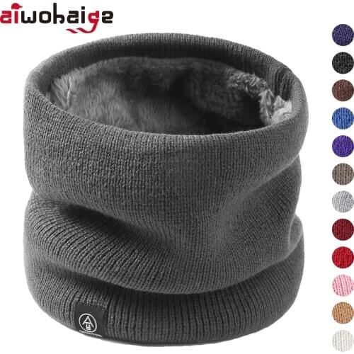 2020 Fashion Winter Scarf For Women Children Boy girl Knitted Scarf Thickened Wool Collar Scarves Neck Scarf Warm Neckchief Ski