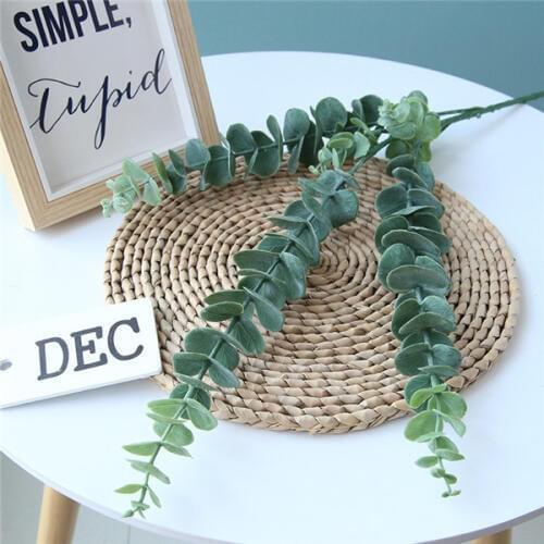 1Piece 6Colors Artificial Plant Eucalyptus Green Plant Branch Leaves Home Garden Party Decorative DIY Plant Wall Ins Photography