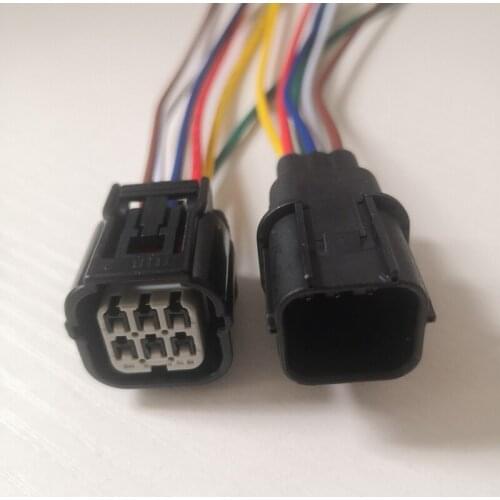 6 Pin Male Female Front And Rear Oxygen Sensor Connector Wire Harness Cable For Honda Acura Civic Accord 6188-4908 6189-7040