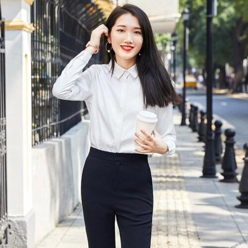 Long Sleeve Blouses Shirts for Women Spring Summer Business Work Wear Formal OL Styles Blouse Female Tops Clothes Plus Size