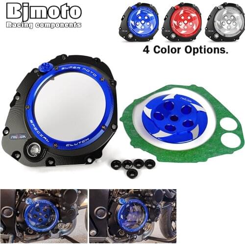 CNC Racing Clear Clutch Cover & Spring Retainer R For SUZUKI GSX-S 750 2005-2021