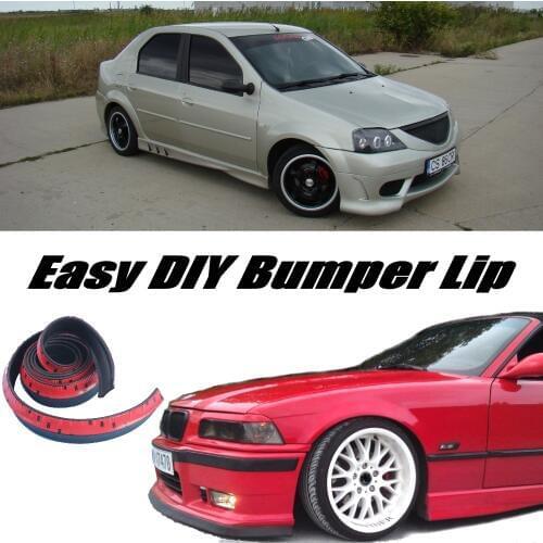 NOVOVISU Bumper Lip Deflector Lips For Renault Logan / Tondar / Symbol Front Spoiler Skirt For Tuning / Body Kit / Strip