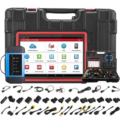 LAUNCH X431 PRO3S+ 10' Car Truck Diagnostic Tool 12V /24V Diesel&Gasoline Full System Scanner OBD OBD2 Code Reader Scan Tool