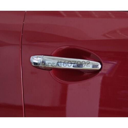 FOR MAZDA 3 AXELA 2014 2015 2016 ABS CHROME DOOR HANDLE COVER TRIM MOLDING CATCH OVERLAY Car Accessories 8pcs/set