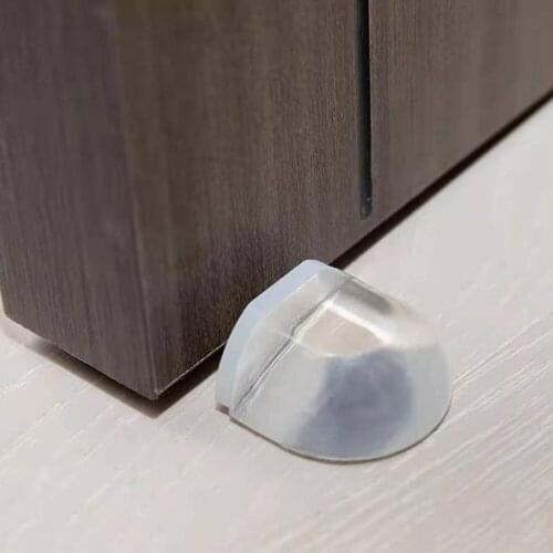 Door Stopper No Need Punch Self Adhesive Door Holder Door Stop Acrylic Door Stopper For Home Office Protect Walls And Furniture