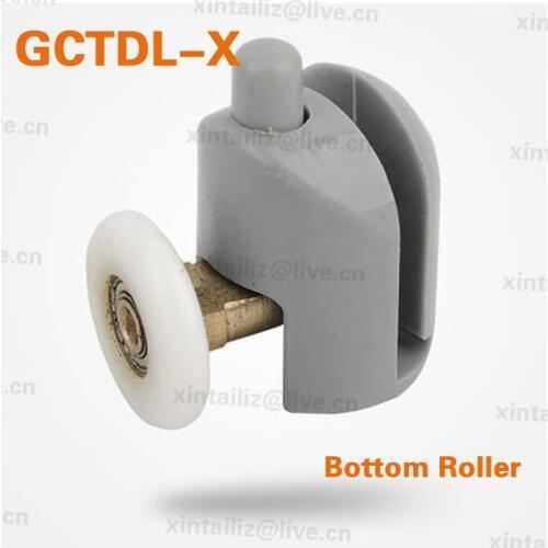 [GCTDL] High quality low noise PA66 nylon cooper bathroom pulley roller wheel 25mm shower room wheel