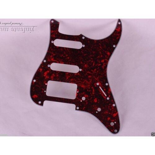 GUITAR gray Pickguard SSH For F ender S trat Guitar Y-66# MAPLE WOOD red COLOR