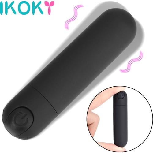 IKOKY USB Charge 10 Frequency Female Masturbator Clitoral Stimulator Vaginal G Spot Sex Toys for Women Powerful Bullet Vibrator