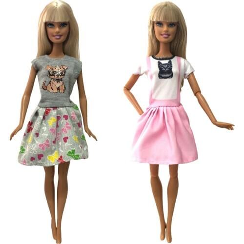 NK Two Set Noble Doll Cat Dress Patrician Outfits Fashion Coat Handmade Clothes For Barbie Doll Accessories Gift Baby Toys 6X