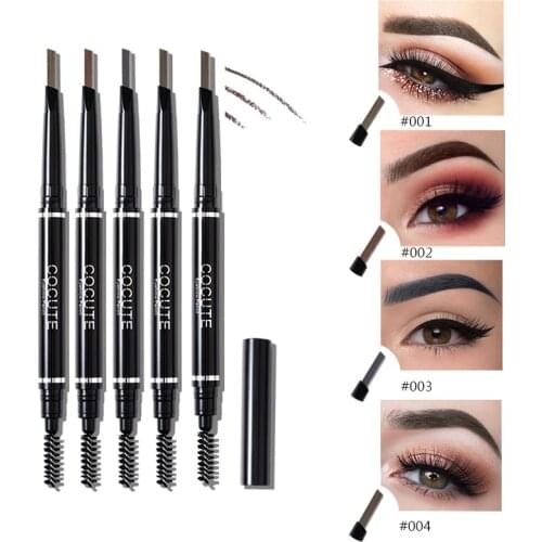 Multi-Function Double Heads Eyebrow Pencil Waterproof Smudge-Proof Easy To Color Eyebrow Enhancers Eye-makeup