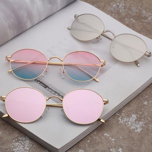 Fashion Sunglasses Men Women Round Metal Designer Wholesale Retro Sun Glasses Nice Sun Glass Party Eyewear 1916OLO