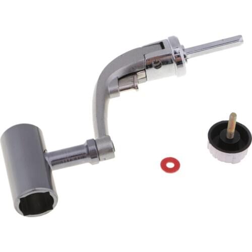 Full Metal Power Handle Fishing Reel Crank Arm Foldable Spinning Reel Handle