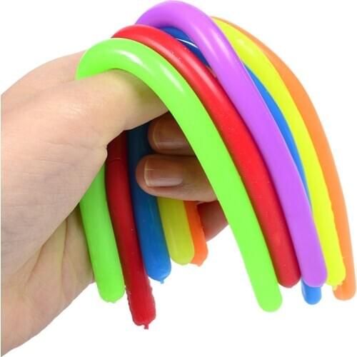 QWZ New TPR Elastic Noodles Stress Reliever Toy Vent Noodles Antistress Hand Adult Squeeze Sensory Toys For Children Gift