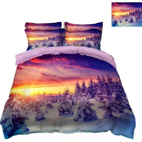 Rainbow 3D bedding sets California king decorate bedsheet Twin king Queen Pillowcase bed cover size flat sheet Bed Linen