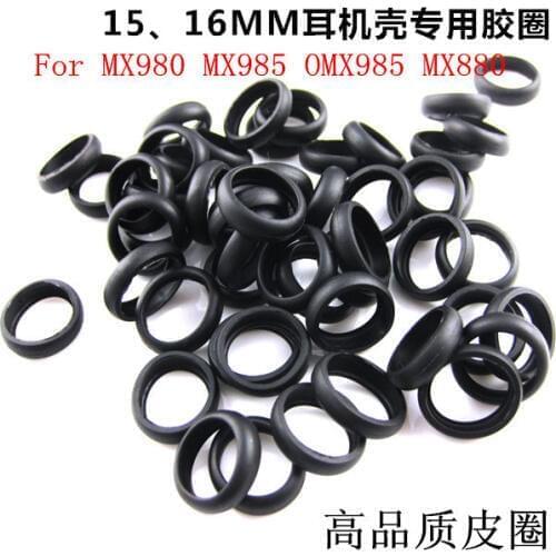 Earphone shell Rubber ring 15mm 16mm for MX980 MX880 MX985 OMX985 10pairs(20pcs)