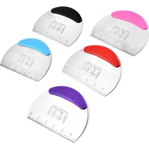 New Hot Fashion Semicircular Stainless Steel Bench Scraper Dough Bowl Spatula Food-safe Dough Cutter Flexible Scraper Bench