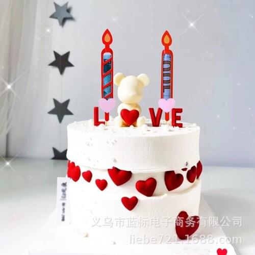 Birthday Cake Toppers Wedding Decorations Dessert Retro Candle Money Set Cake Insert Card Baby Shower Graduation Baking Supplies