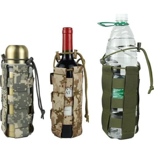 Tactical Military Water Bottle Pouch 900D Nylon Molle Multi-function Outdoor Travel Kettle Bag Holder Mountaineering Accessories